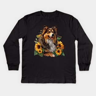 Sheltie Kids Long Sleeve T-Shirt